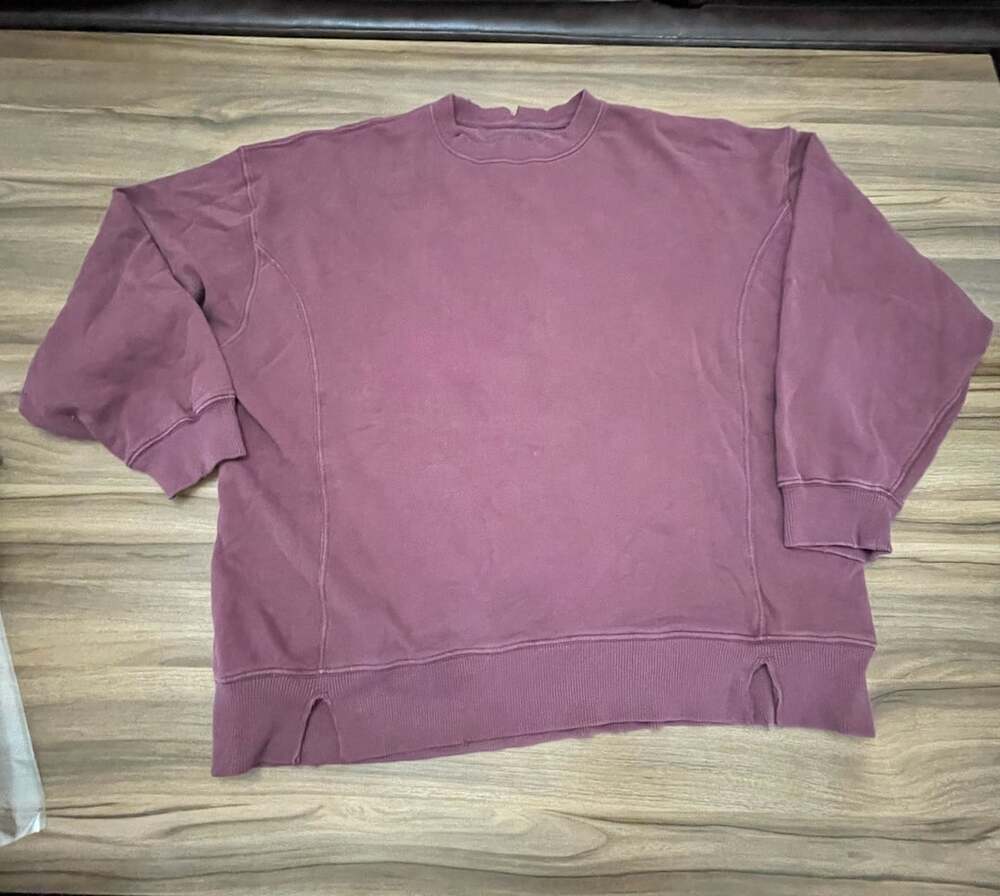 Aerie Pullover Sweatshirt Size M Purple Vintage Wash Oversized